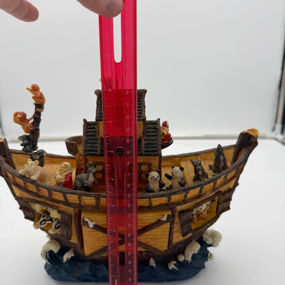 Noah's Ark Resin Figurine Animal Pairs Religious Collectible Home Decor